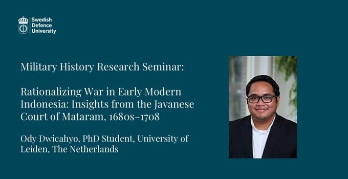 Föreläsningens titel och porträtt av föreläsaren.