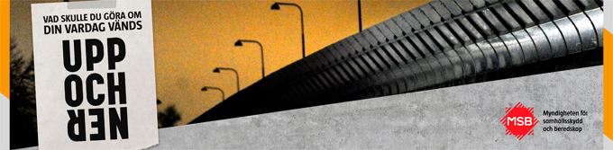 Bild på bro. Kampanjbild från Krisberedskapsveckan 2018.