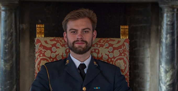 Axel Borg, ordförande för kadettkåren.