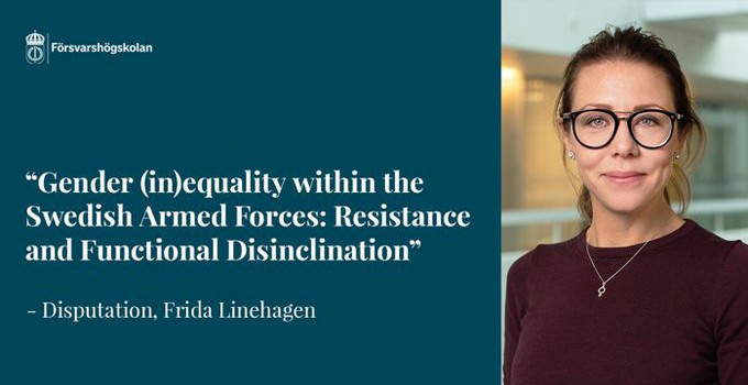 Eventheader Frida Linehagens disputation