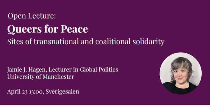 Header för föreläsningen med bild på Dr Jamie Hagen.