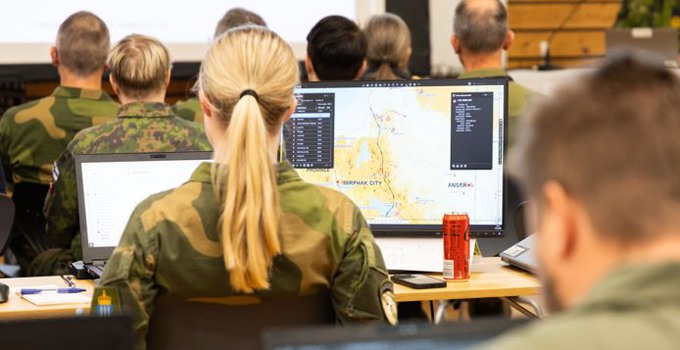 Masterstudenter på Praksisarena Comprehensive Shield 2025.